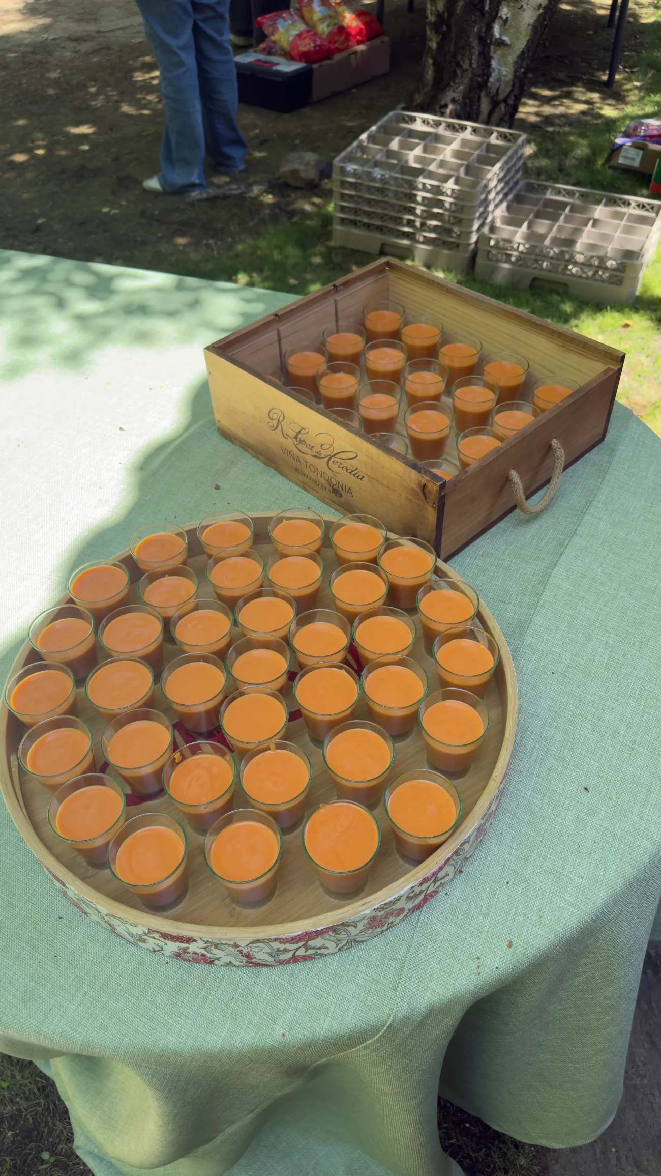 Vasitos de gazpacho